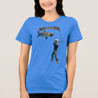 T-shirt En Tri-matière Casque de plongée vintage combattant un requin tig