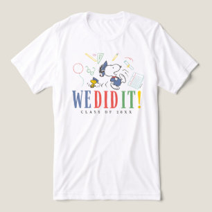 T-shirt En Tri-matière Casse-croûtes Snoopy Woodstock Nous avons réussi C