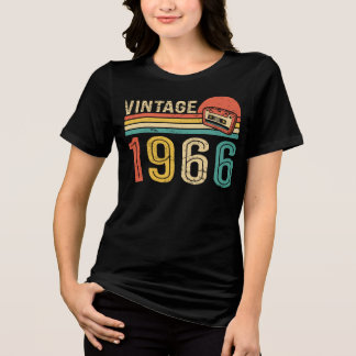 T-shirt En Tri-matière Cassette audio de musique d'anniversaire Rétro 196