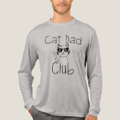 T-shirt En Tri-matière Cat Dad Club, Funny Cat Dad (Recto)