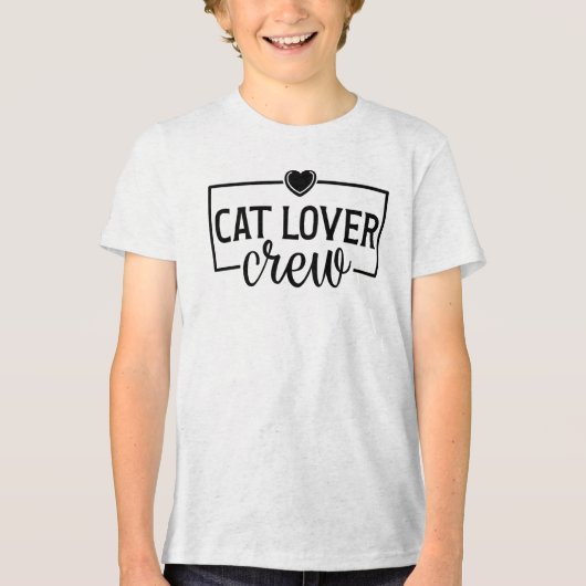 T-shirt En Tri-matière Cat Lover Crew Funny Cat (Recto)