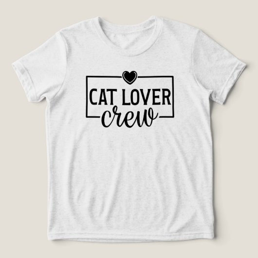 T-shirt En Tri-matière Cat Lover Crew Funny Cat (Design Recto)