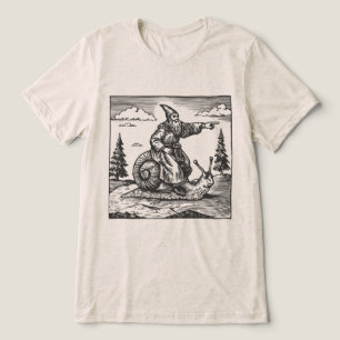 T-shirt En Tri-matière Cavalier de l'escargot médiéval Renaissance rétr