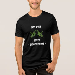 T-shirt En Tri-matière Ce Mec Aime Les Éffrayants Poussins Halloween