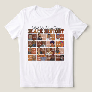 T-shirt En Tri-matière Ce que nous apprenons de l'histoire noire