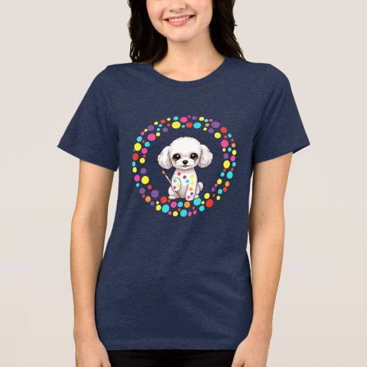 T-shirt En Tri-matière Celebrate Dot Day with My Teacup Poodle (Recto)