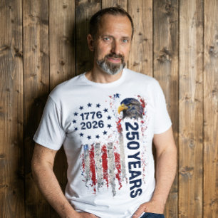 T-shirt En Tri-matière Célébration de 250 ans Drapeau américain grunge Ai