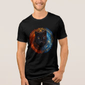 T-shirt En Tri-matière Celestial Panther – Fire and Ice Mandala Art (Recto)