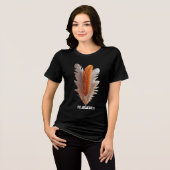 T-shirt En Tri-matière Centered Grace Feathered Balance Quiet Poise Still (Recto plein)