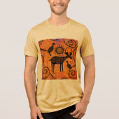 T-SHIRT  EN TRI-MATIÈRE CERF (Recto)