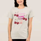 T-shirt En Tri-matière cerise (Recto)