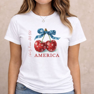T-shirt En Tri-matière Cerise patriotique du 4 juillet