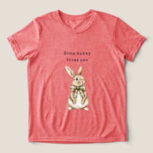 T-shirt En Tri-matière Certain Lapin Vous Aime Arc Vert de Pâques