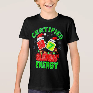 T-shirt En Tri-matière Certifié Énergie Traîneau 6‑7 gen alpha meme 