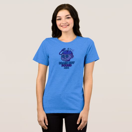 T-shirt En Tri-matière Cerveau introuvable - Tête d'erreur WiFi (Recto plein)