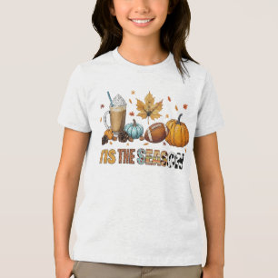 T-shirt En Tri-matière C'est la saison Herbstzeit mit Football und Kaffee