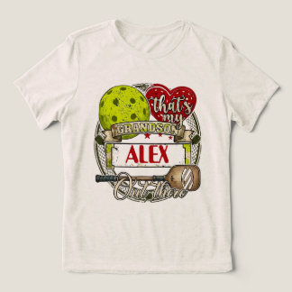 T-shirt En Tri-matière C'est mon petit-fils là-bas Paddleball Pickleball