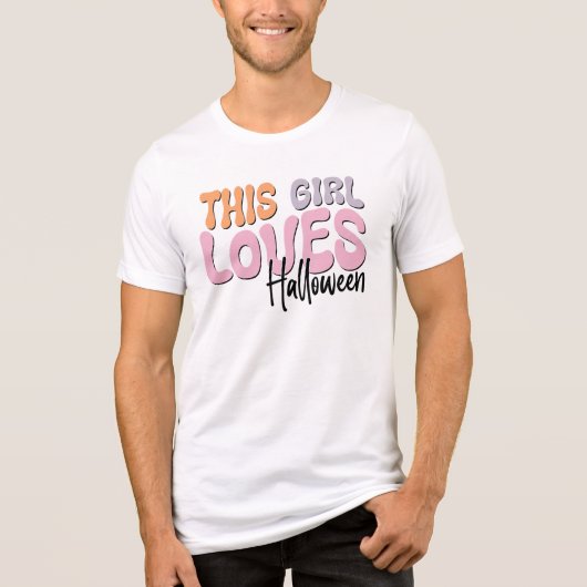 T-shirt En Tri-matière Cette fille adore Halloween (Recto)