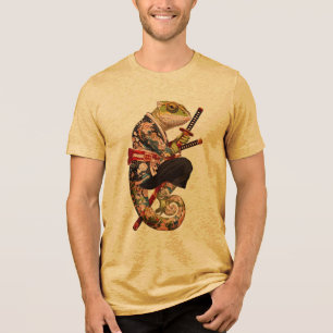 T-shirt En Tri-matière Chameleon Samouraï – Guerrier Tatoué avec Katana