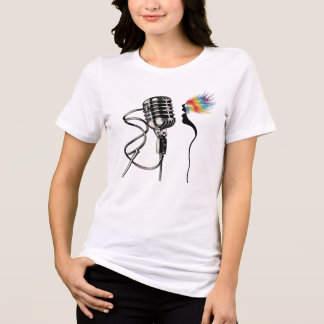 T-shirt En Tri-matière Chanteur Silhouette élégant