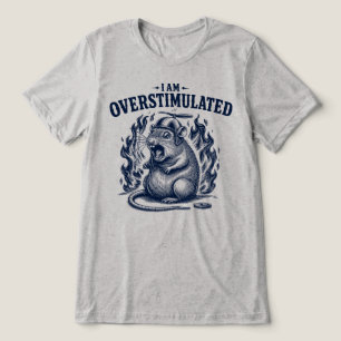 T-shirt En Tri-matière Chapeau à hélice de rat drôle surstimulé
