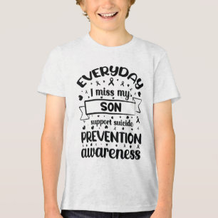 T-shirt En Tri-matière Chaque Jour, Mon Fils Me Manque Pour La Prévention