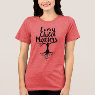 T-shirt En Tri-matière Chaque jour orange, l'enfant, la gentillesse compt