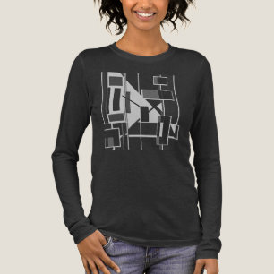 T-shirt En Tri-matière Charbon gris Géométrique MCM d'inspiration Abstrai