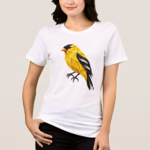 Chardonneret jaune origami oiseau minimal art papi