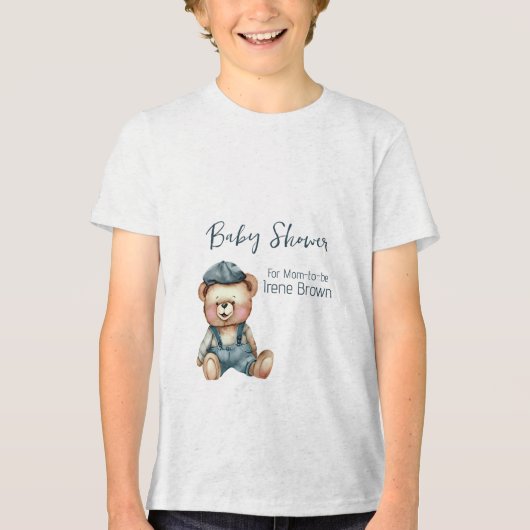 T-shirt En Tri-matière Charmant T-shirt Baby shower confortable (Recto)