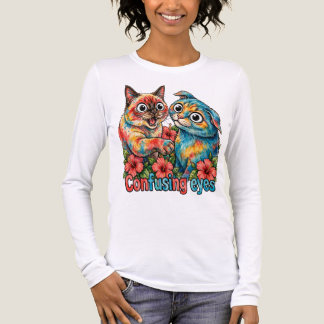 T-shirt En Tri-matière Charme de chat siamois et chartreux amoureux de ch