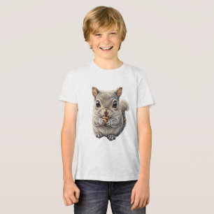T-shirt En Tri-matière Charme forestier Cueilleur de noisettes d'écureuil