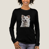 T-shirt En Tri-matière Charming White Shepherd Puppy Portrait (Recto)