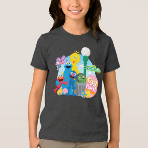 T-shirt En Tri-matière Chasse aux oeufs de Pâques de la rue Sésame