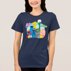T-shirt En Tri-matière Chasse aux oeufs de Pâques de la rue Sésame