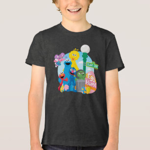 T-shirt En Tri-matière Chasse aux oeufs de Pâques de la rue Sésame