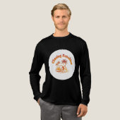 T-shirt En Tri-matière Chasse Soleil - Surfer Rétro & Palm Tree été (Recto complet)
