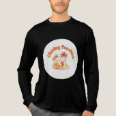 T-shirt En Tri-matière Chasse Soleil - Surfer Rétro & Palm Tree été (Recto)