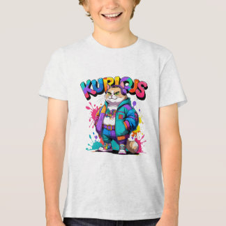 T-shirt En Tri-matière Chat à mangas kurde