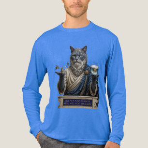 T-shirt En Tri-matière Chat Archimède Bleu Russe