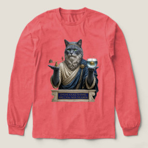 T-shirt En Tri-matière Chat Archimède Bleu Russe