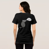 T-shirt En Tri-matière chat curieux (Verso intégral)