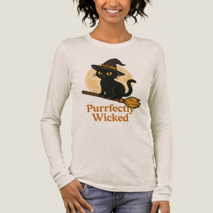 T-shirt En Tri-matière Chat de sorcière d'Halloween parfaitement méchant
