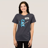 T-shirt En Tri-matière Chat Drôle avec Épée (Recto plein)