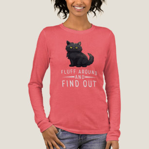 T-shirt En Tri-matière Chat Drôle De Peluche Autour Et Découvrez Amoureux