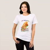 T-shirt En Tri-matière Chat en fleurs (Recto plein)