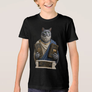 T-shirt En Tri-matière Chat Homère Bleu Russe