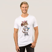 T-shirt En Tri-matière Chat infirmière de confiance - Style de dessin des (Recto plein)