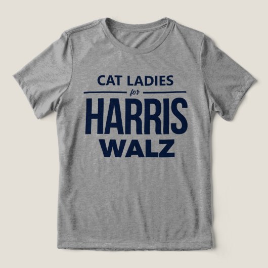 T-shirt En Tri-matière Chat Ladies for Harris Walz (Design Recto)