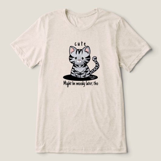 T-shirt En Tri-matière Chat mignon tabby (Design Recto)